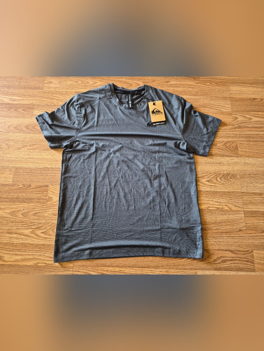 Quiksilver DryFlight Men's Grey Athletic T-Shirt Brand new